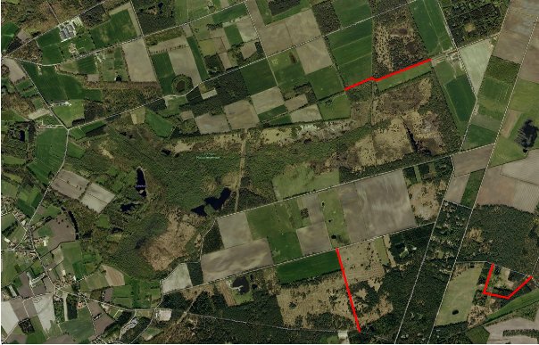 gesloten wandelwegen
